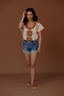 FLOR BOHO BLOUSE / TANGERINE