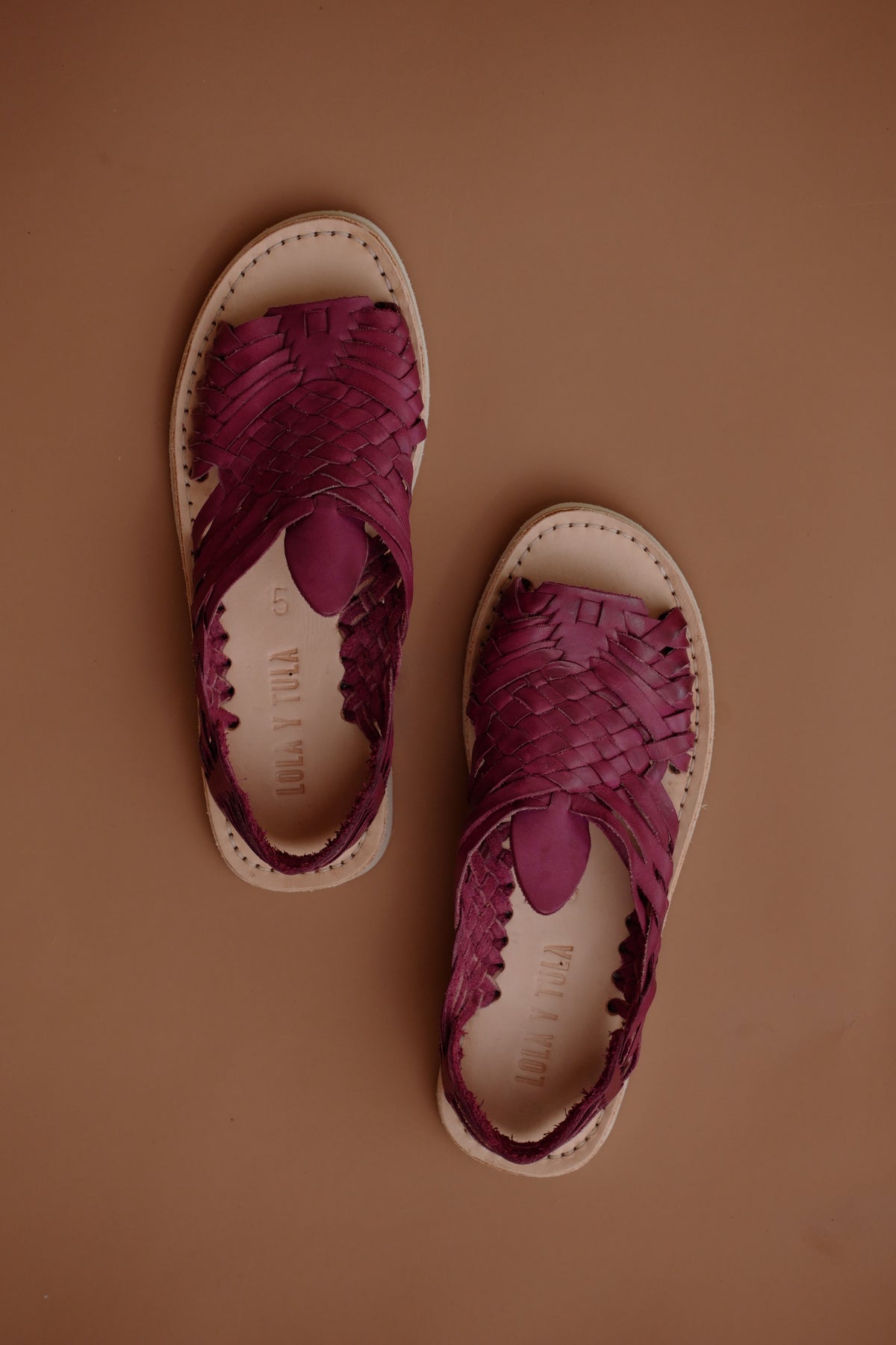 Violet Leather Pachuco Huarache - FINAL SALE