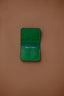 LEATHER CARDHOLDER WALLET // EMERALD