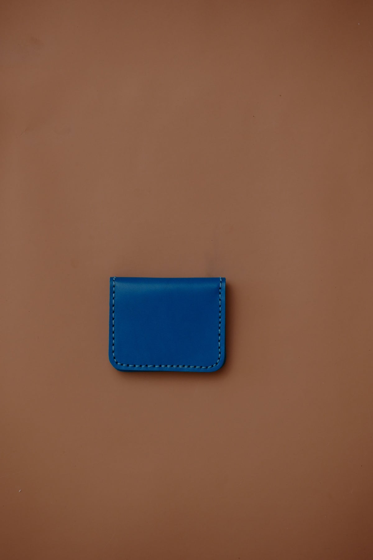 Leather cardholder Wallet Pacific Blue