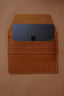 LEATHER LAPTOP SLEEVE // CAMEL