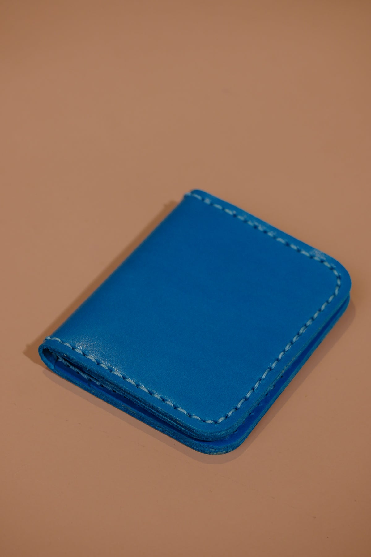 Leather cardholder Wallet Pacific Blue