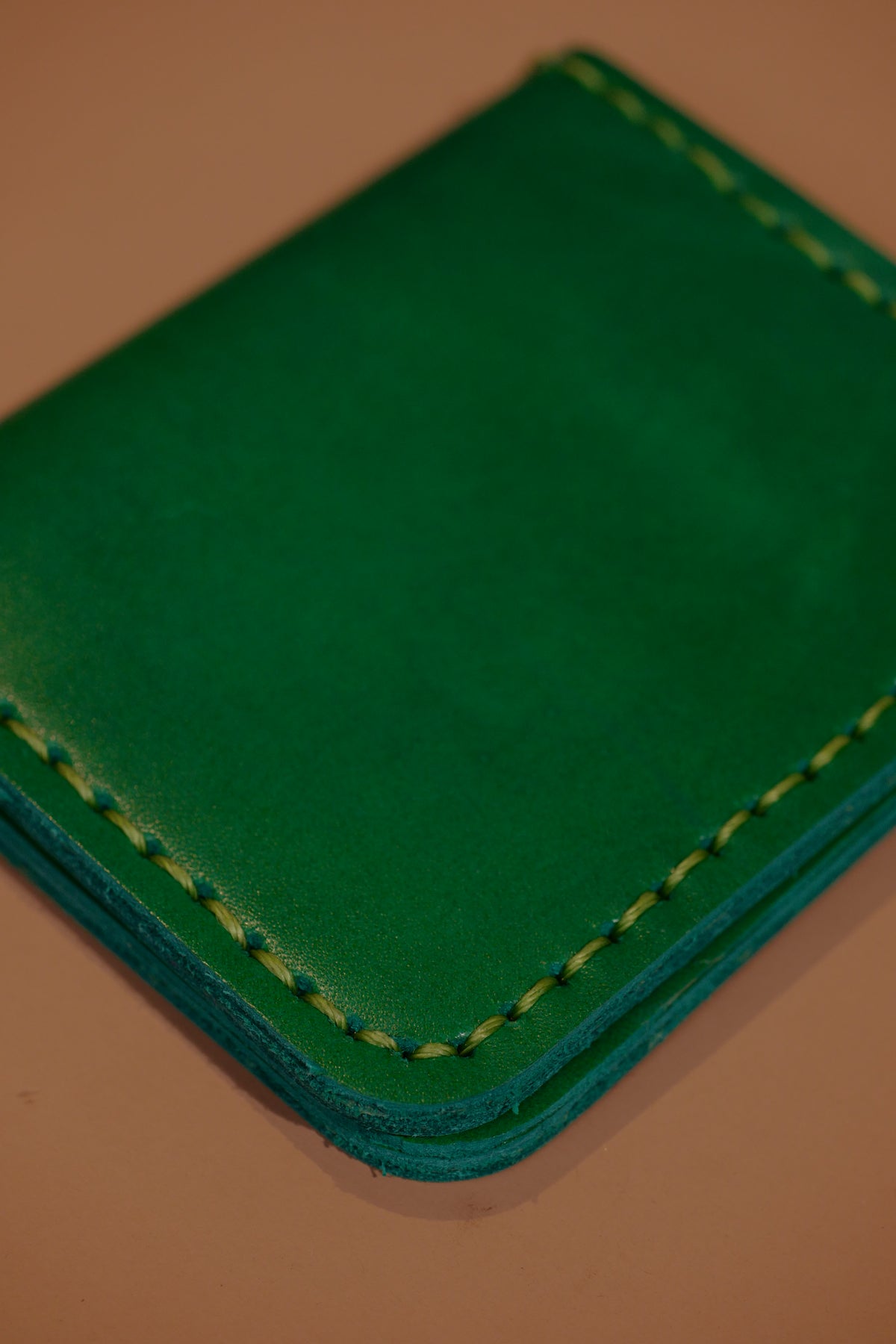 Leather Cardholder Wallet Emerald