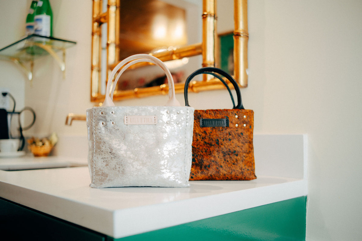 Alejandra 'Chica' Crossbody Tote // Silver