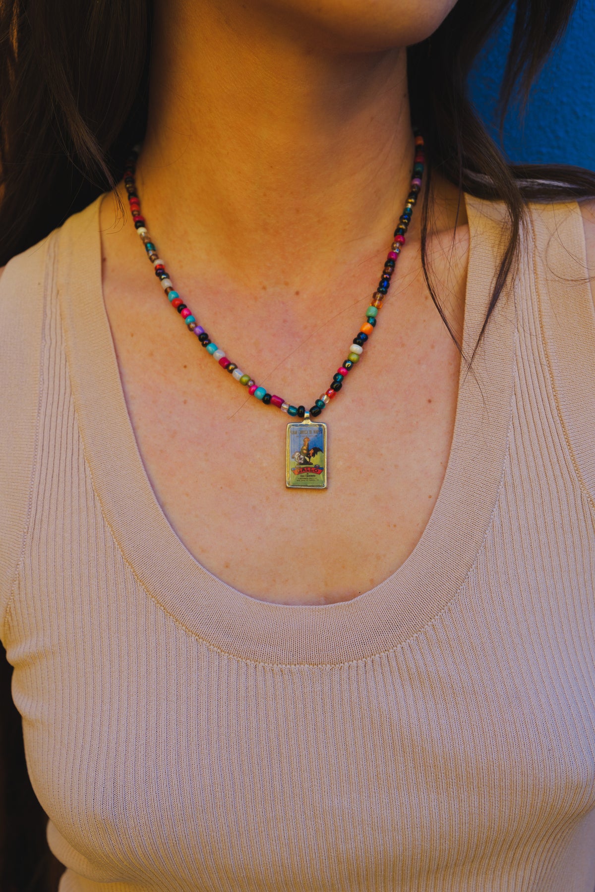 El Gallo Loteria Necklace