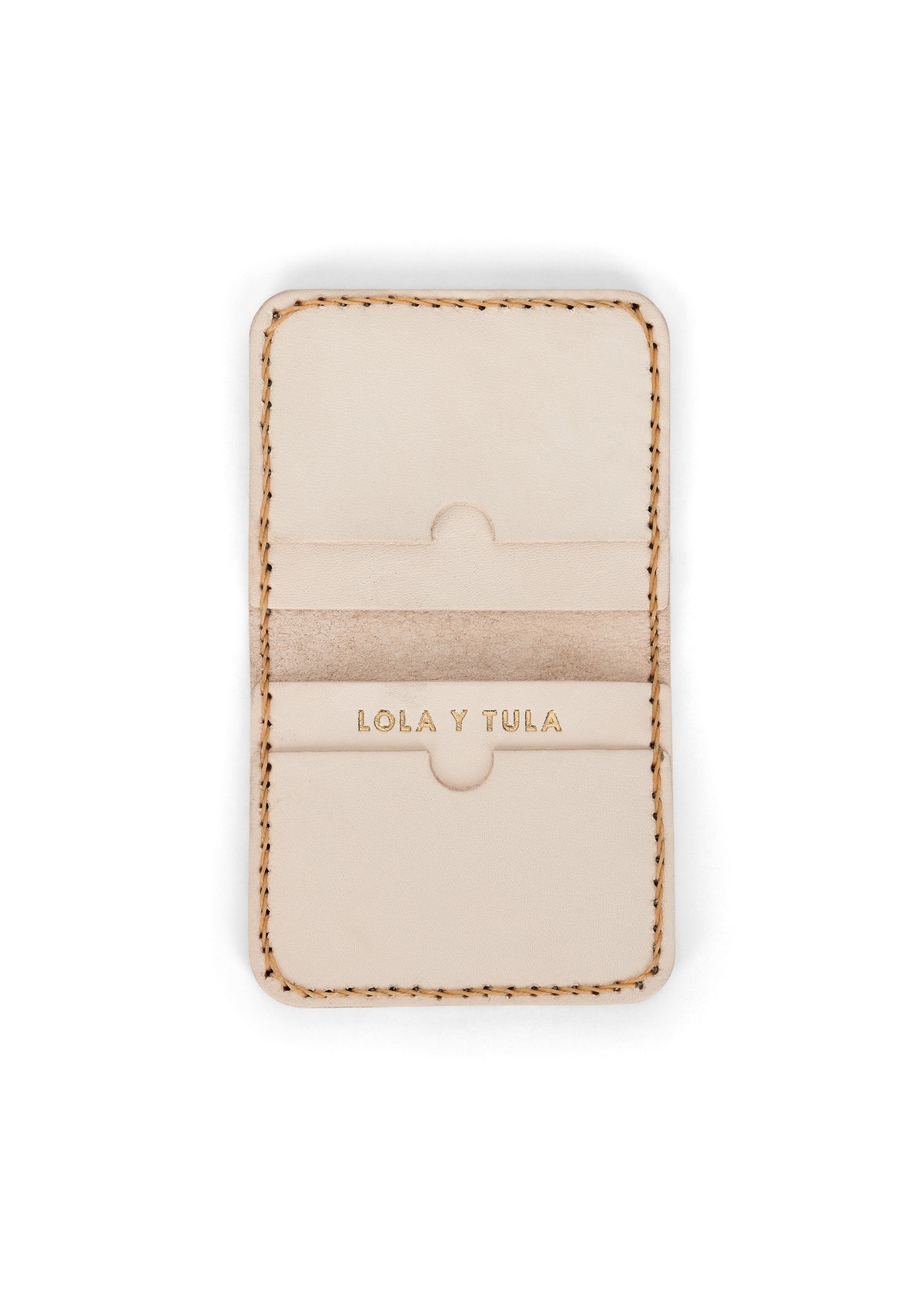 Leather Cardholder Wallet Sand
