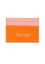 JAGUAR LEATHER CARD HOLDER WALLET // PINK + ORANGE