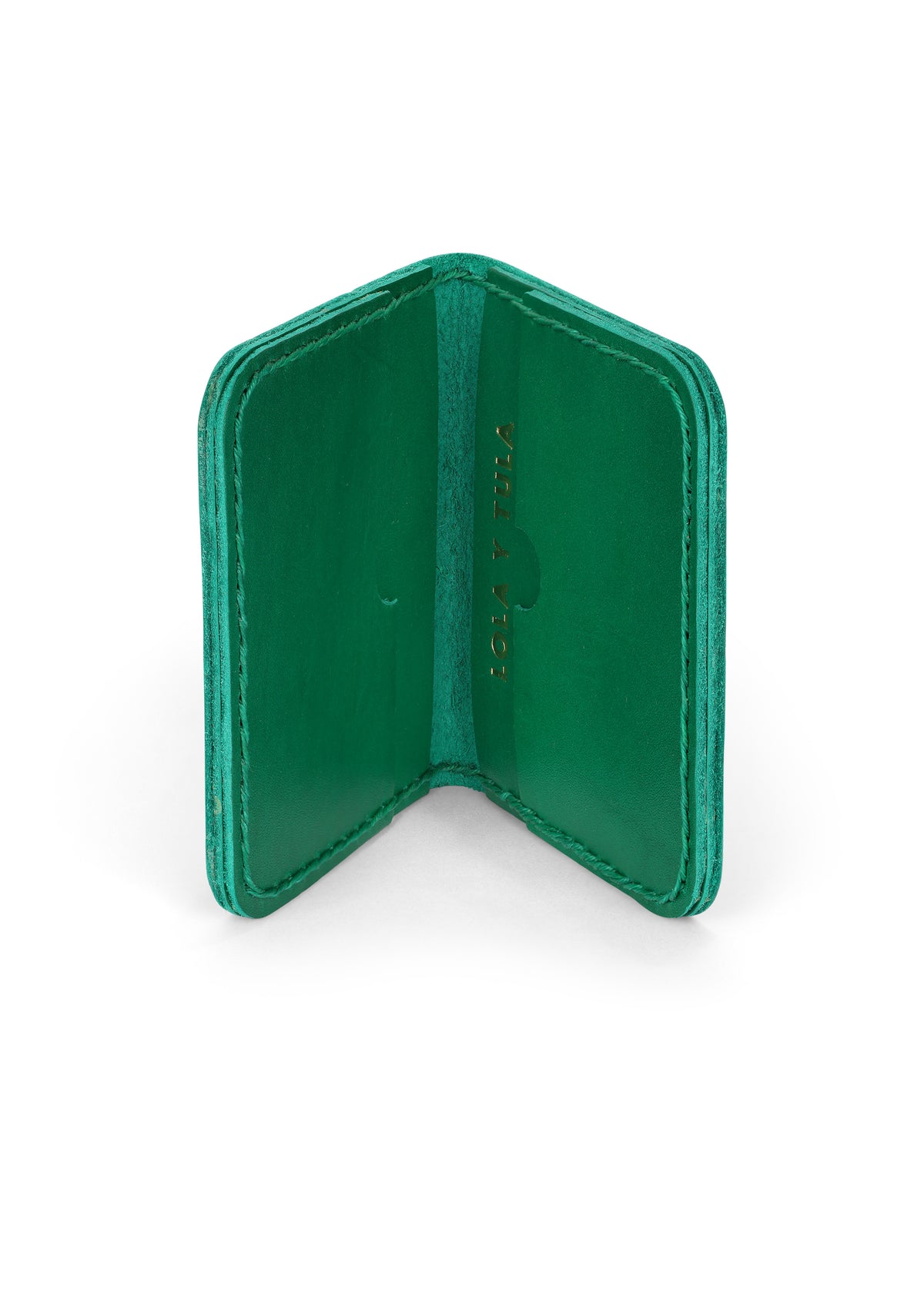 Leather Cardholder Wallet Emerald
