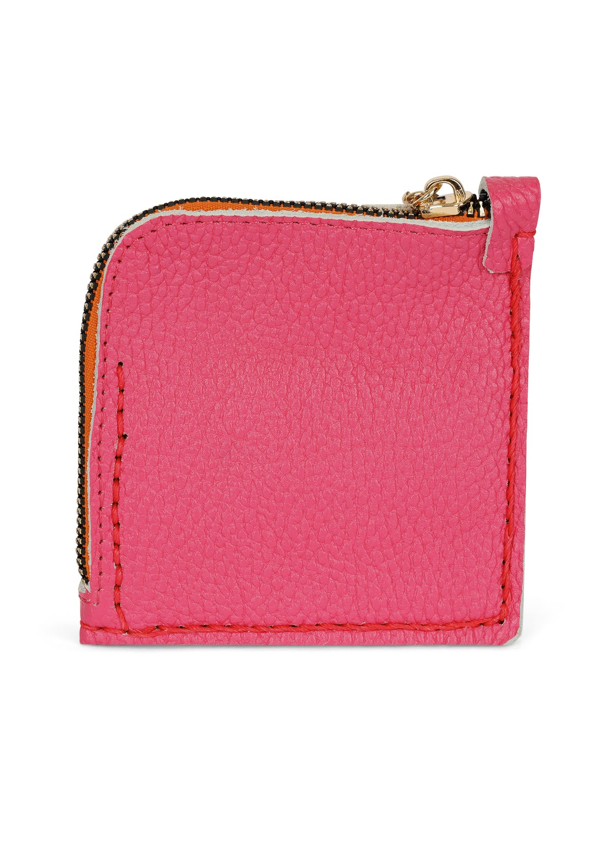 JAGUAR EMBROIDERED ZIP AROUND WALLET // PINK ON PINK