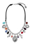 SILVER CHARM CHAIN NECKLACE