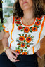 FLOR BOHO BLOUSE / TANGERINE
