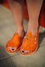 ORANGE LEATHER PACHUCO HUARACHE
