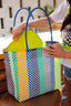 MEXICAN MARKET BAG / COLOR STRIPE