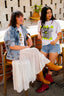 THE ADRIA COWBOY BOOT WITH GOLD THREAD