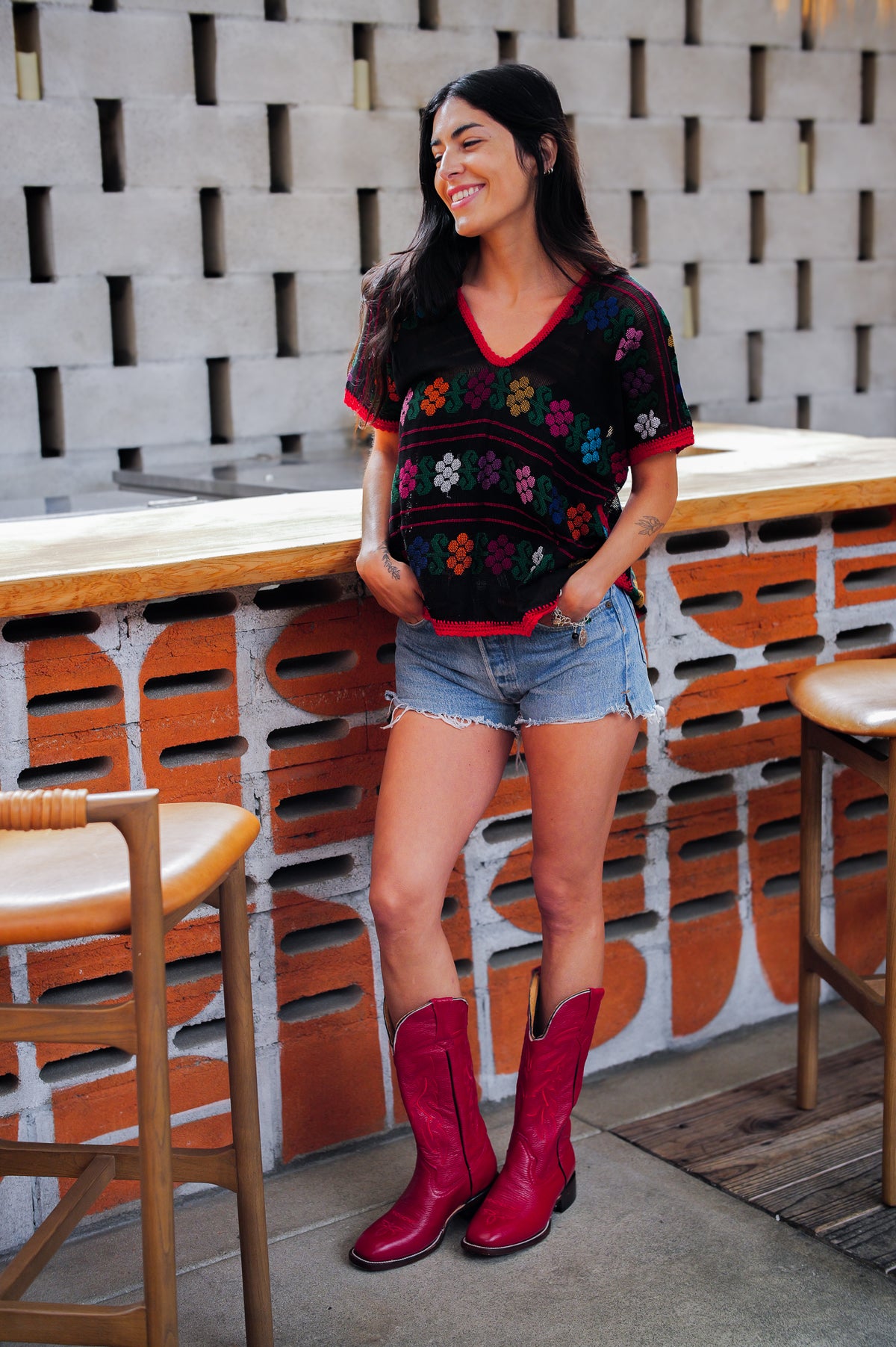 Leon Cowboy Boot Red- FINAL SALE