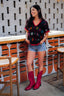CROCHET FLORAL TOP