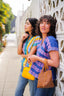 FRANCISCA V-NECK // BLUE + PINK