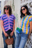 FRANCISCA V-NECK // COOL COLOR STRIPE