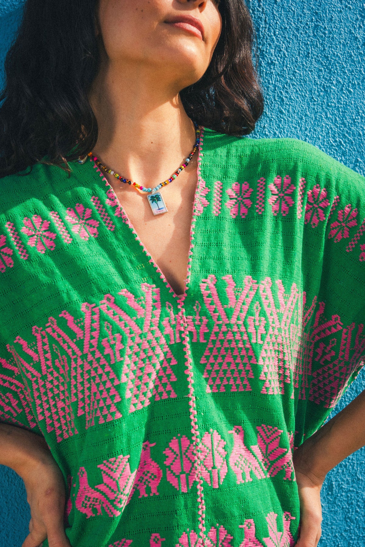 Venice Mini Caftan Green