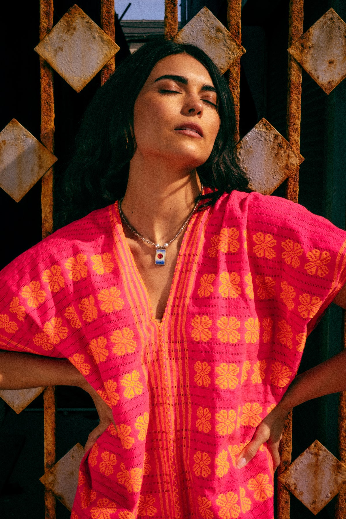 Venice Mini Caftan Pink