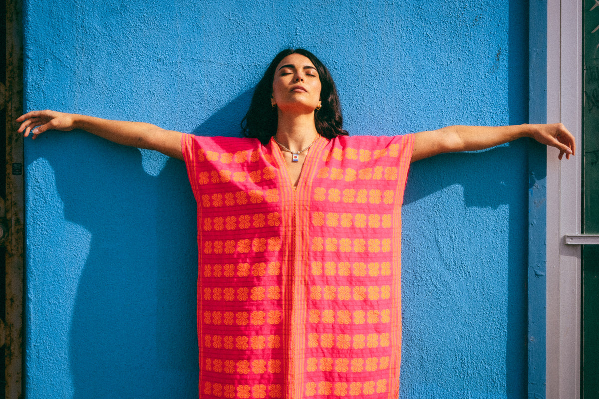 Venice Mini Caftan Pink