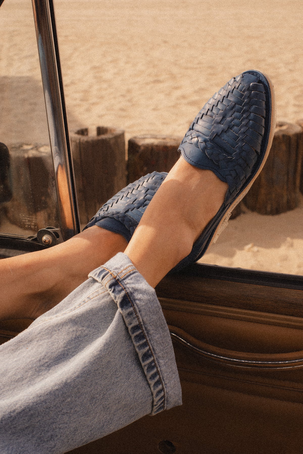 Lapis Leather Huarache - FINAL SALE