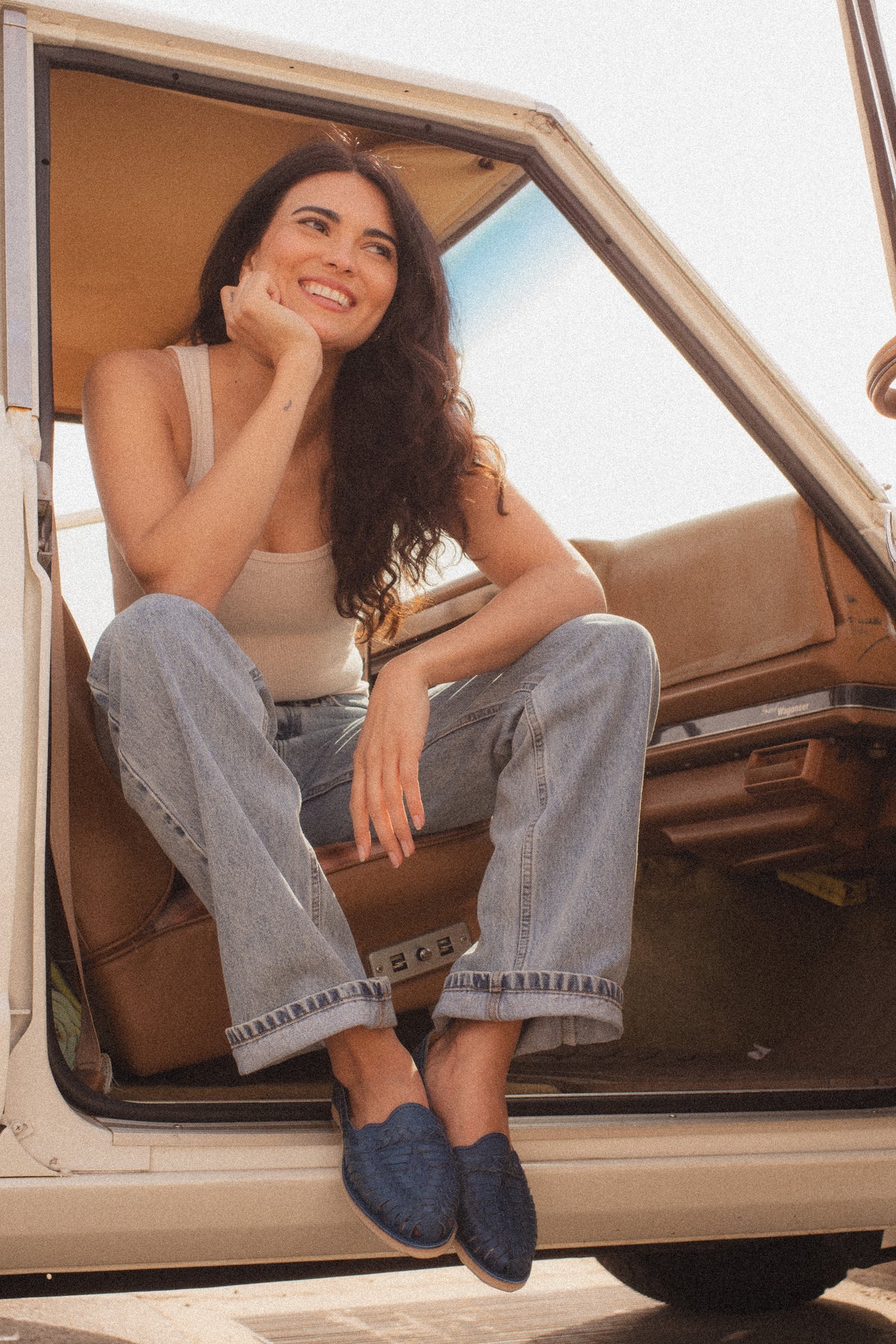 Lapis Leather Huarache - FINAL SALE