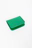 LEATHER CARDHOLDER WALLET // EMERALD