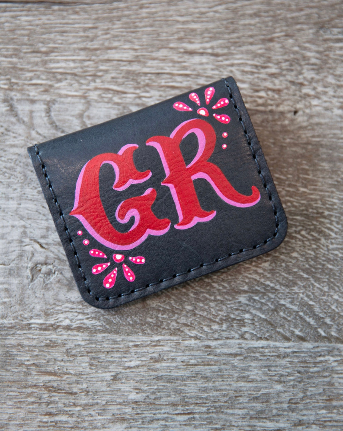 Leather Cardholder Wallet Black
