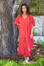 YALALAG HUIPIL CAFTAN // RED