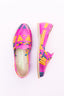 PINK HUARACHE WITH NAVY AND TANGERINE