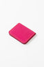 LEATHER CARDHOLDER WALLET // PINK