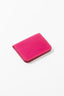 LEATHER CARDHOLDER WALLET // PINK