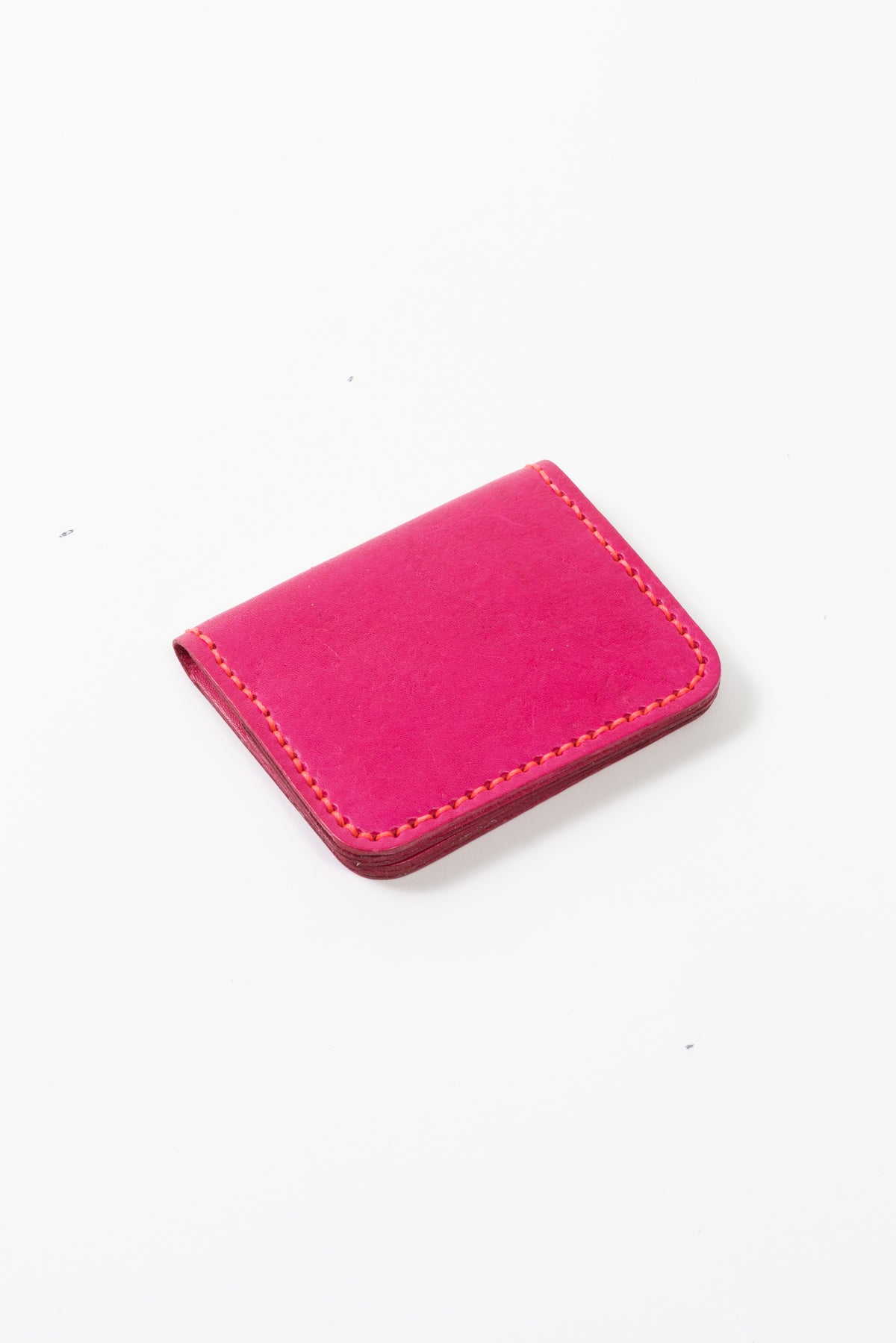 Leather Cardholder Wallet Pink