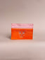 JAGUAR LEATHER CARD HOLDER WALLET // PINK + ORANGE