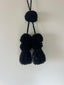 DOUBLE POM POM GARLAND / BLACK