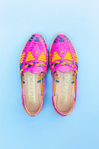 Sample Sale Pink With Navy Huarache
