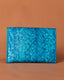 PALM CLUTCH / TURQUOISE