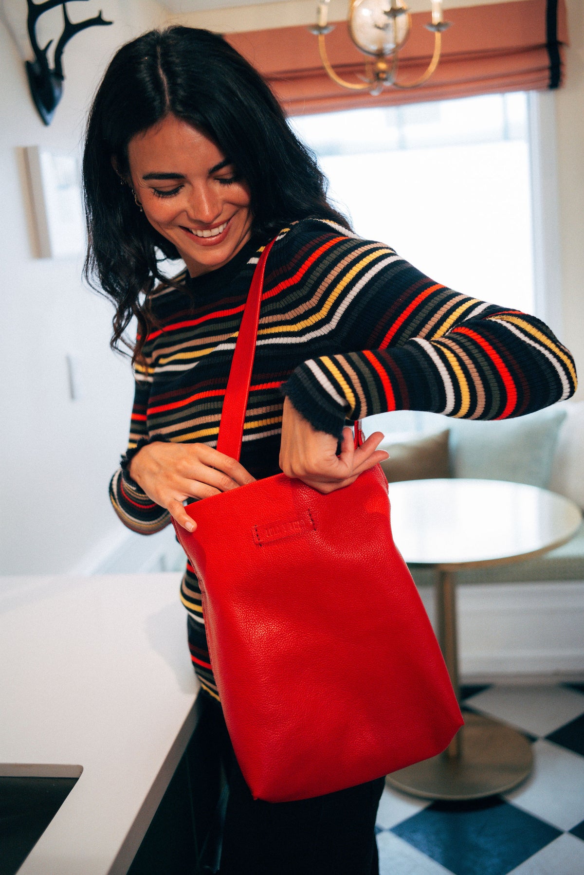 Joaquin Tote // Crimson