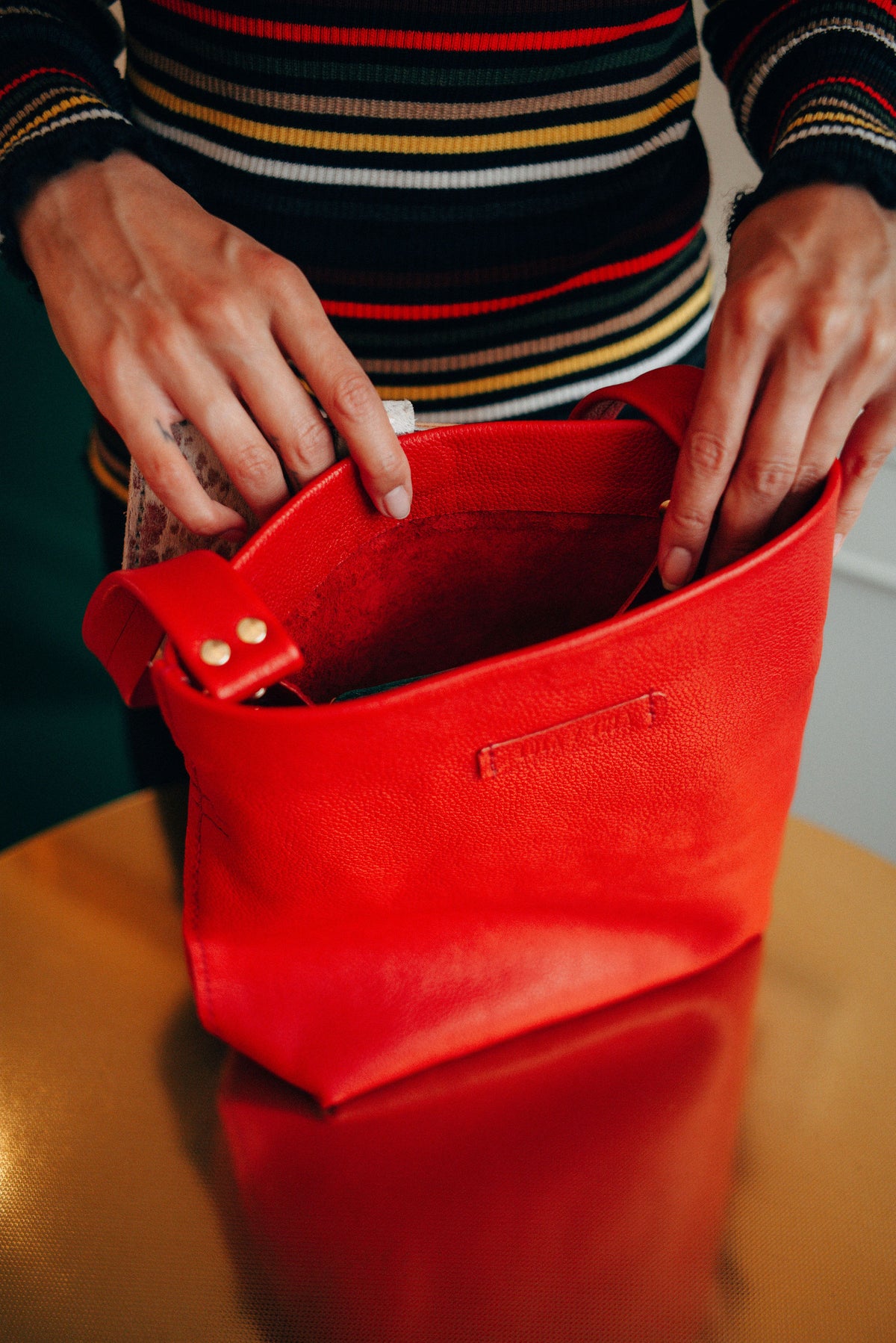 Joaquin Tote // Crimson