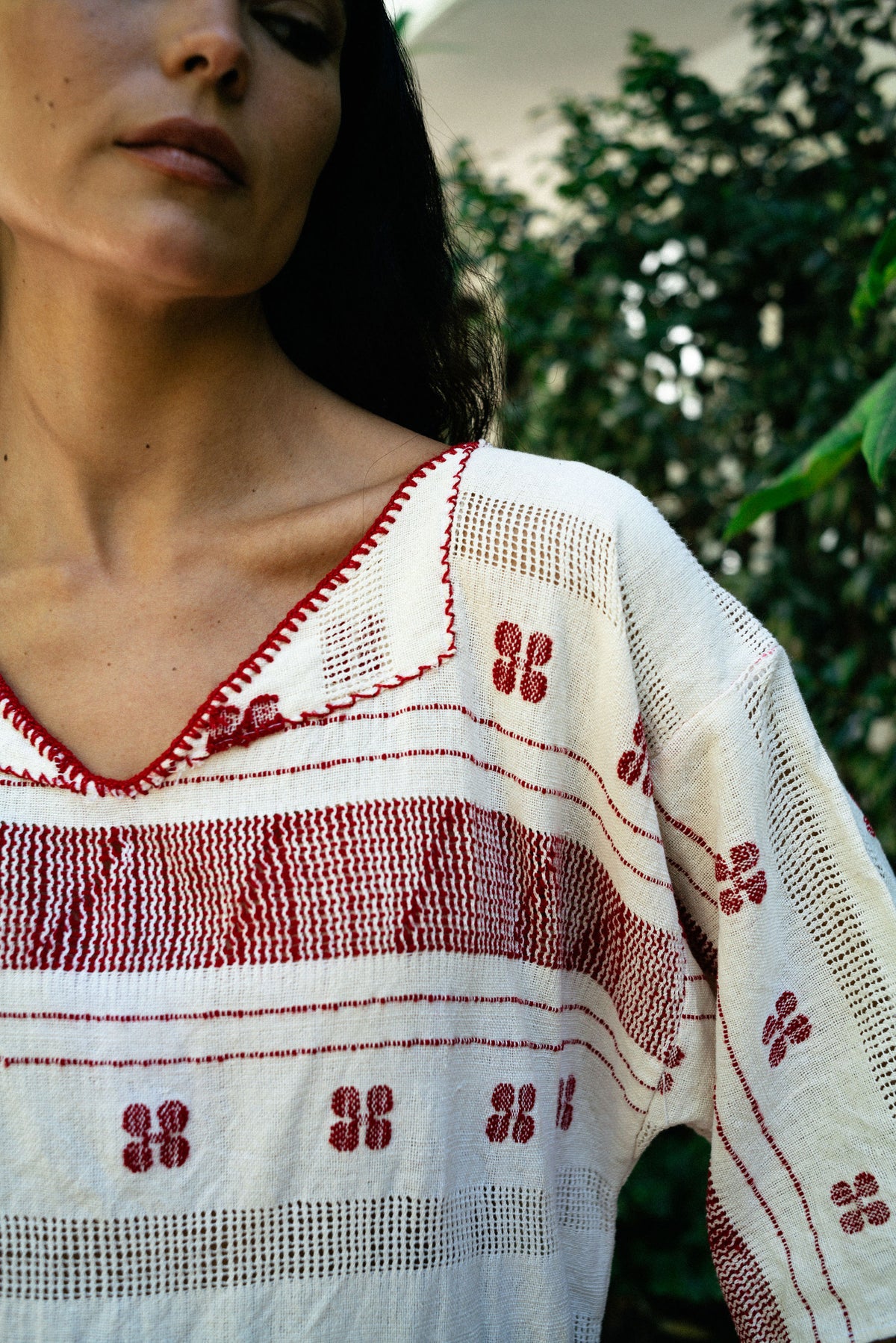 Estella Long Sleeve Top // Red