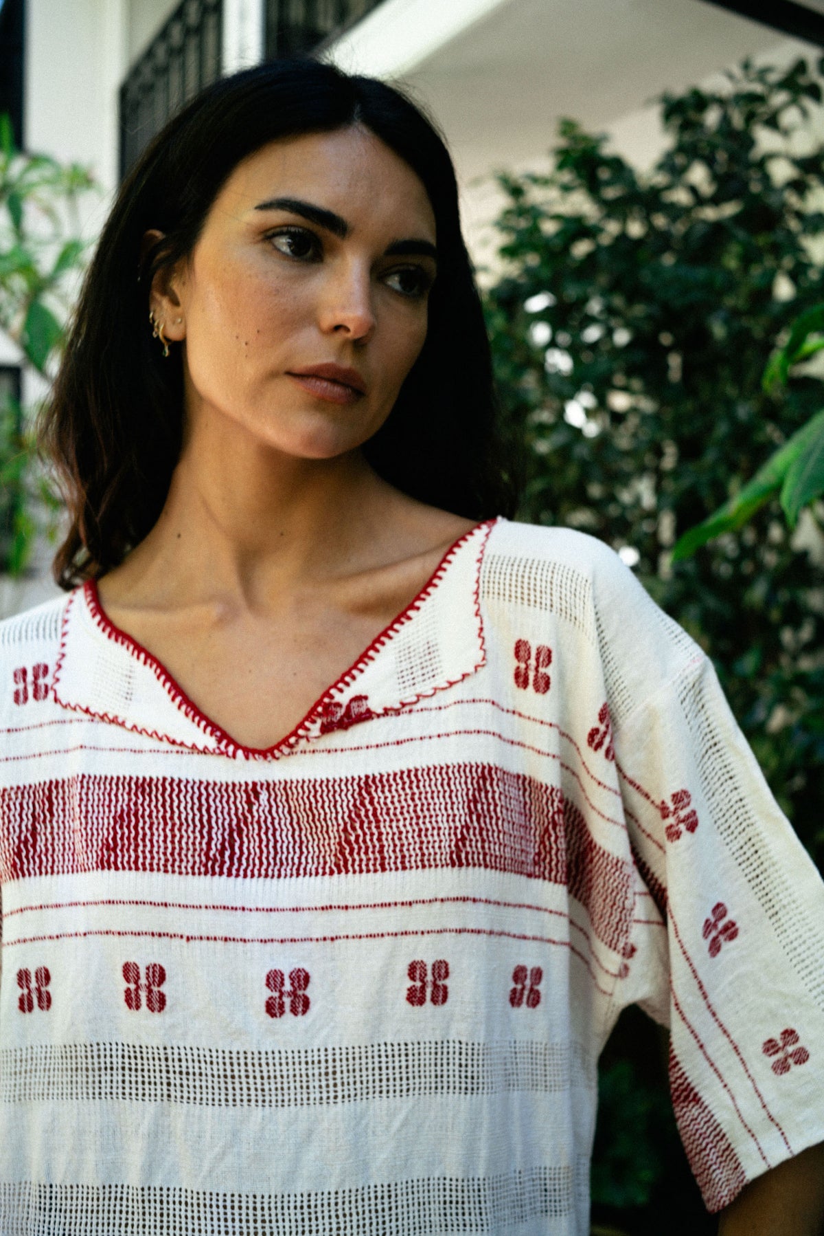 Estella Long Sleeve Top // Red