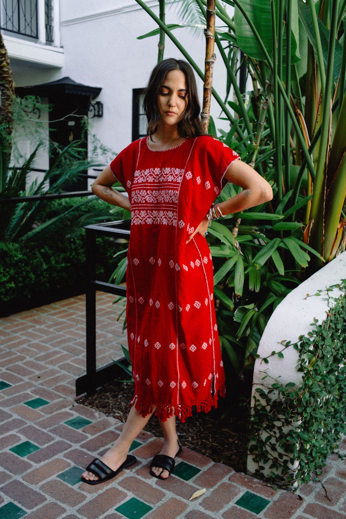 Margarita Huipil // Red with White