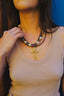 La Madonna Bib Necklace Purple