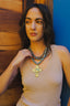 La Madonna Bib Necklace Gunmetal Gray