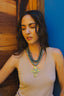 La Madonna Bib Necklace Gunmetal Gray