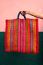 Rainbow Sisal Large Tote