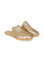 THE LUISA LEATHER SLIDES // GOLD