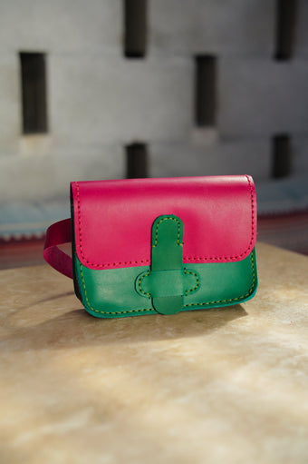 Color Block Lolita Pink + Green