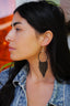 HUICHOL HOOP EARRINGS / BLACK
